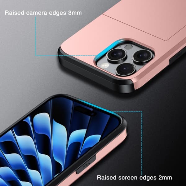 iPhone 16 Pro -kotelo korttipaikalla, hybridimalli, armeijanvihreä{qw}
