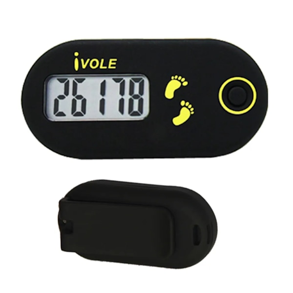 3D Elektronisk Skritteller Sports Mini Skritteller med Klips og Snøre til Jogging/Vandring/Løping/Gåing