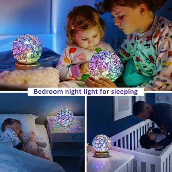 Crystal Light - LED Dekorativ Ball - Julepynt - Borddekorasjon - Vindusdekorasjon