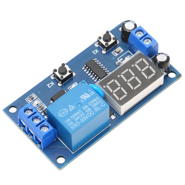 Trigger Delay Time Module Switch Control Relay Cycle Timer med Digital LED Display DC 5V