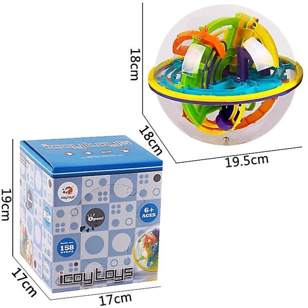 3D Magic Perplexus Labyrinth Kulla-pusselspel IQ-Kul Lek Balans Utbildningsleksaker