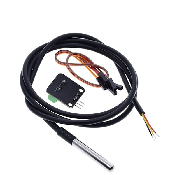 5 sæt DS18B20 temperaturføler modul kit rustfrit stål