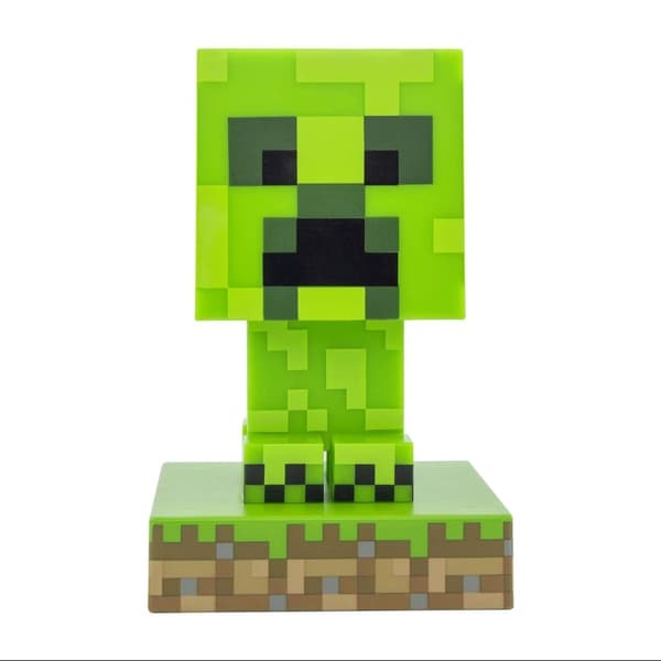 Minecraft Nattlampe | Dekorativ lampe i pikselstil**Creeper