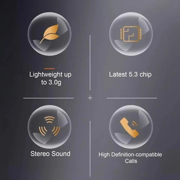 Osynliga Sömn-Hörlurar Trådlösa Bluetooth Hörlurar In-Ear Headset Med Mic Brusreducering HiFi Tung Bas Hörlurar (Svart (Engelsk version)) Black (English version)