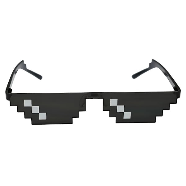 Mosaikk solbriller Todimensjonale Pixel solbriller Tynne Minecraft rammeløse uregelmessige solbriller C2