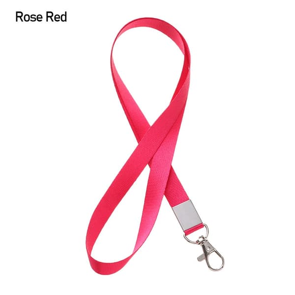1. Halskæde Lanyard ID-kortholder ROSE RED - spot salg Rose Red