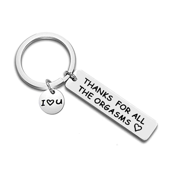 Valentine's Day Takk for alle orgasmene Nøkkelring Ornament Gave A
