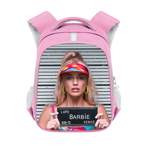 Barbie film rosa ryggsäck barnryggsäck tjej pojke ryggsäck skolryggsäck student utomhusresor skoldagsryggsäck 11