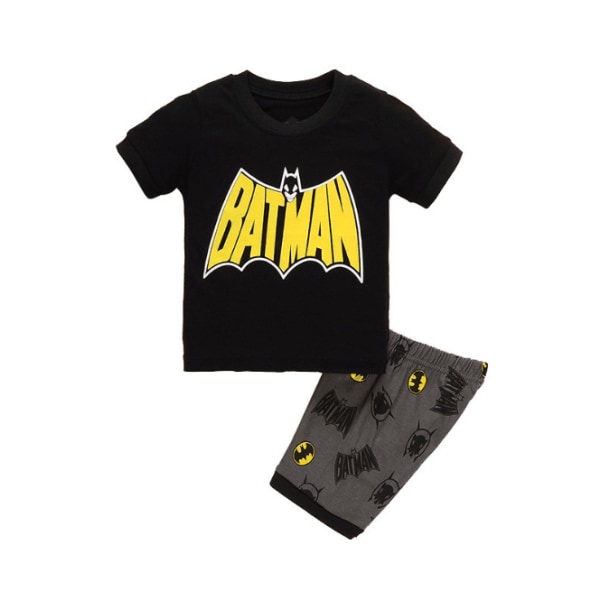 Superhjälte Spiderman Barn Pojkar Pjs Pyjamas Sovkläder Set Sommar 120 cm
