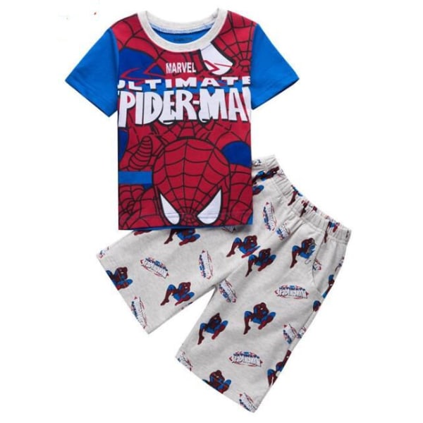 Superhjälte Spiderman Barn Pojkar Pjs Pyjamas Sovkläder Set Sommar 100 cm
