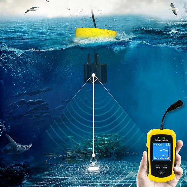 Fish Finder Bärbar Fishing Fishfinder Fish Depth Finder