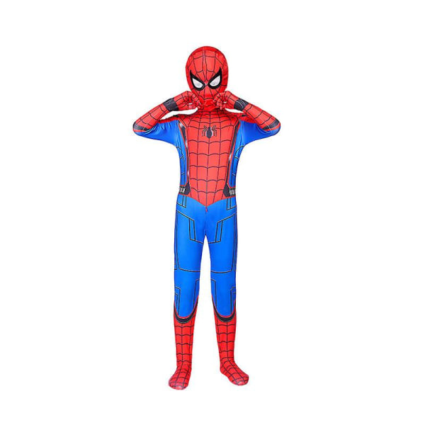 Spiderman Cosplay Kostym Kostym För Superhjälte Jumpsuit Zentai 100cm