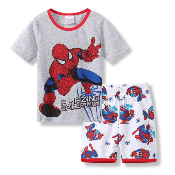 barn Pojke Flicka Superhjälte Kortärmad T-shirt Set Summer Outfit 100 cm