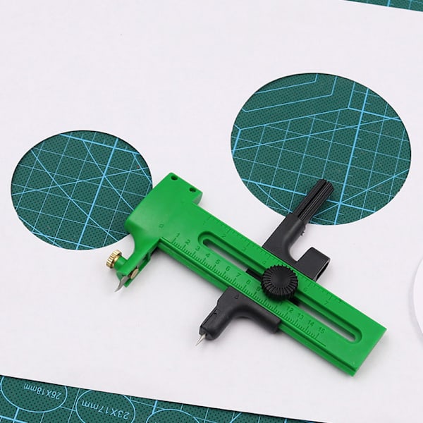 1 stycke Rotary Compass Circle ter Papper Kartongverktyg A4