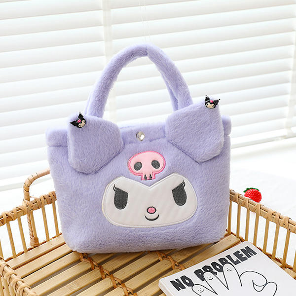 Sanrio plysch tygväska Anime HelloKitty Plysch A14