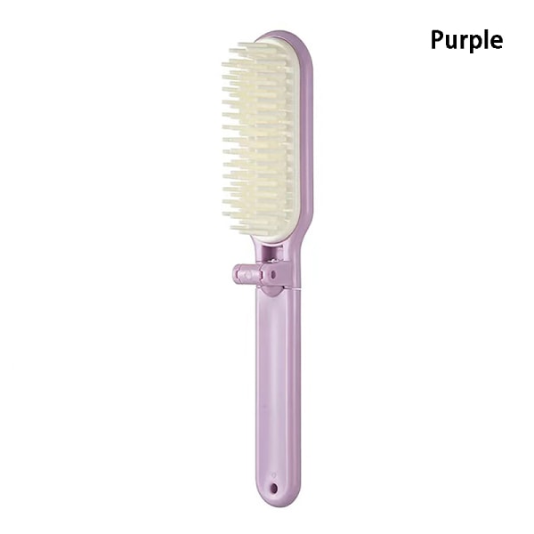 Vikbar hårkam Bärbar hårborste som lösgörs av antistatisk Purple