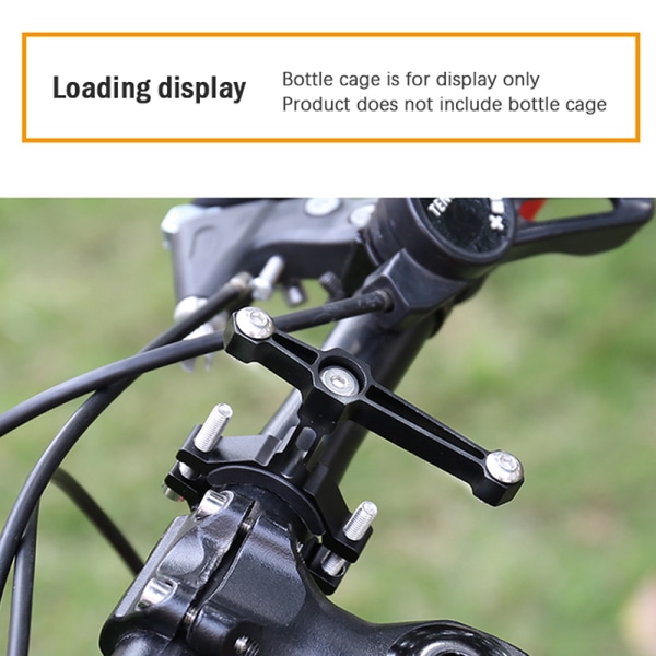 1Set Cykel Vattenflaskhållare Adapter Motorcykel MTB Silver