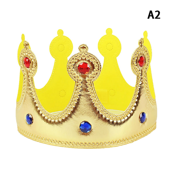 Kids King Emperor Halloween kostym Röd mantel crown