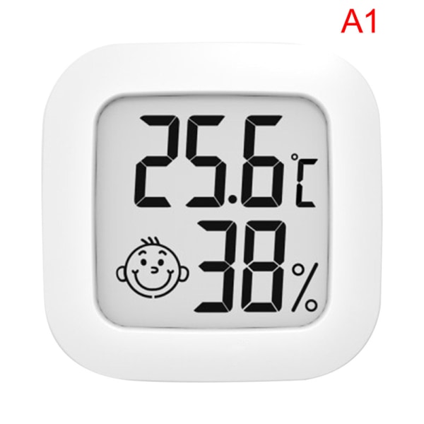 LCD elektronisk digital temperatur fuktighetsmätare termometer White