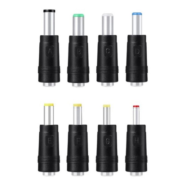 8 in1 5V USB till DC 5,5x2,1mm ~6,3mm kontakt