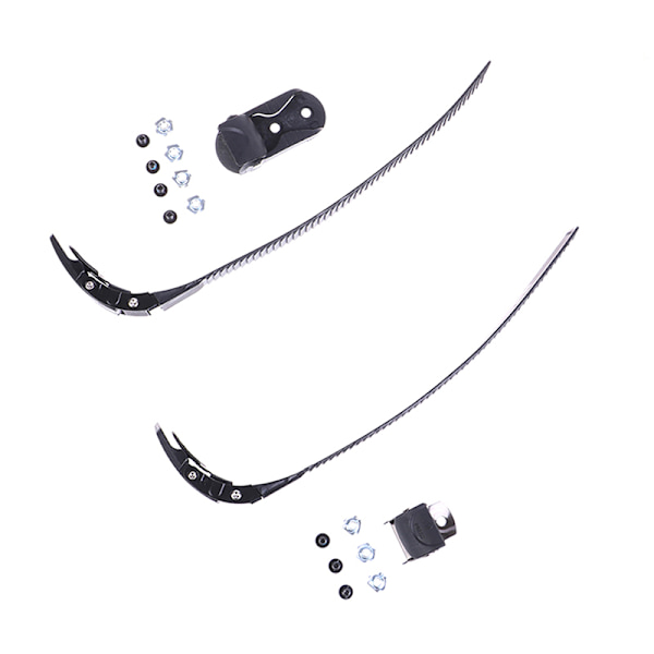 2 set PP inline rullskridskoremsspänne med klämskruvar Mutter
