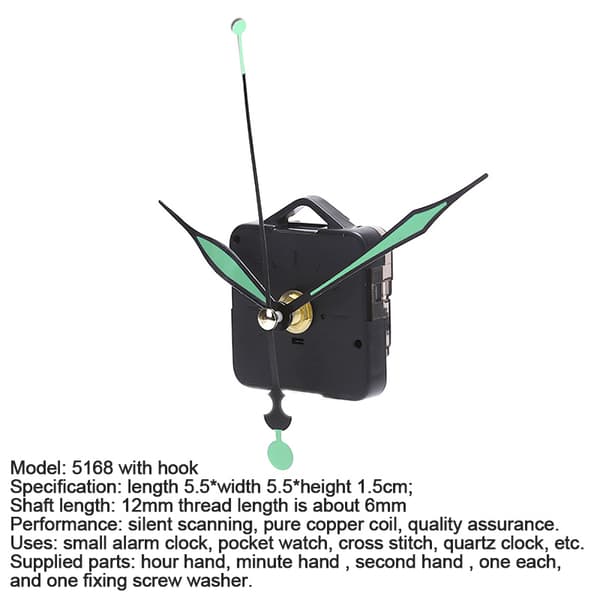 1 Silent Quartz Clock Movement Mechanism DIY Kit Battery Powere