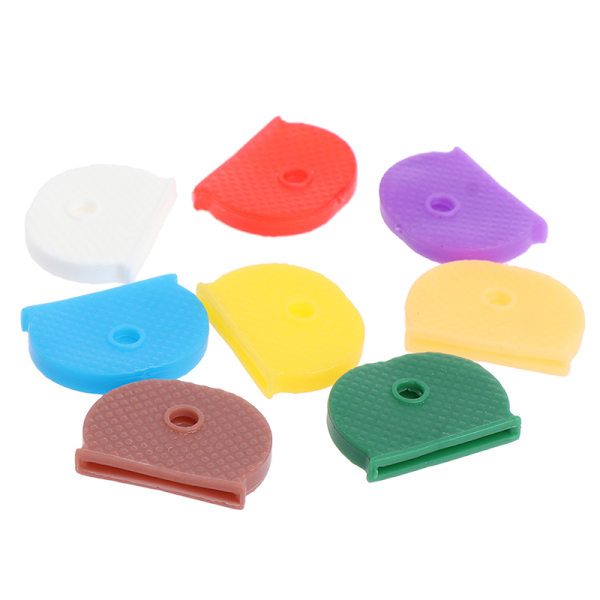 10st Blandade färger Gummi Soft Key Lås Nycklar Cap Key Covers