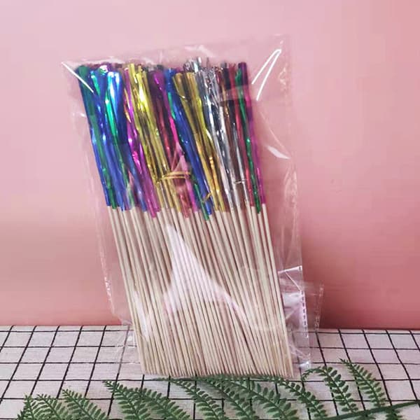 100 st Firework Cocktail Picks Cupcake Toppers Dryck Förrätt one size