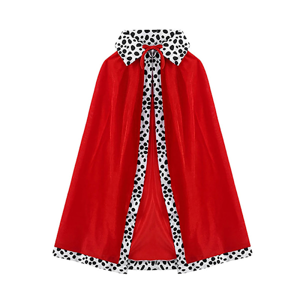 Kids King Emperor Halloween kostym Röd mantel cloak