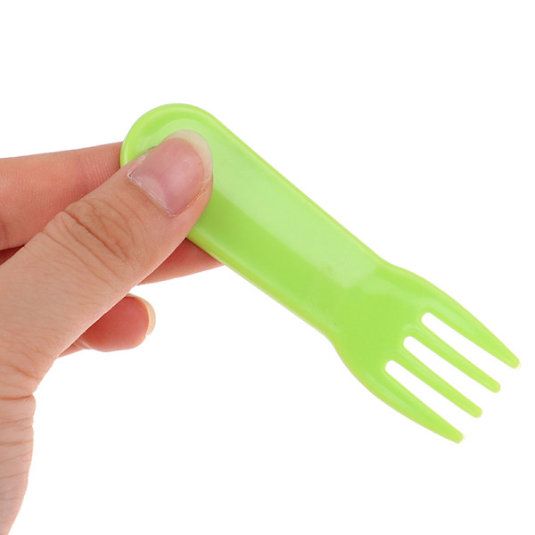 10 st fruktgaffel i plast Mini tecknad fruktgaffel 10pcs