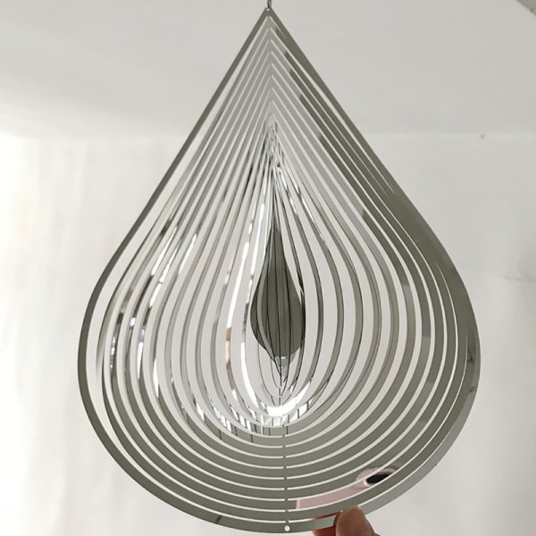 Beating Wind Spinner Rostfritt stål Roterande Wind Chime Bell Multicolor 30*20cm