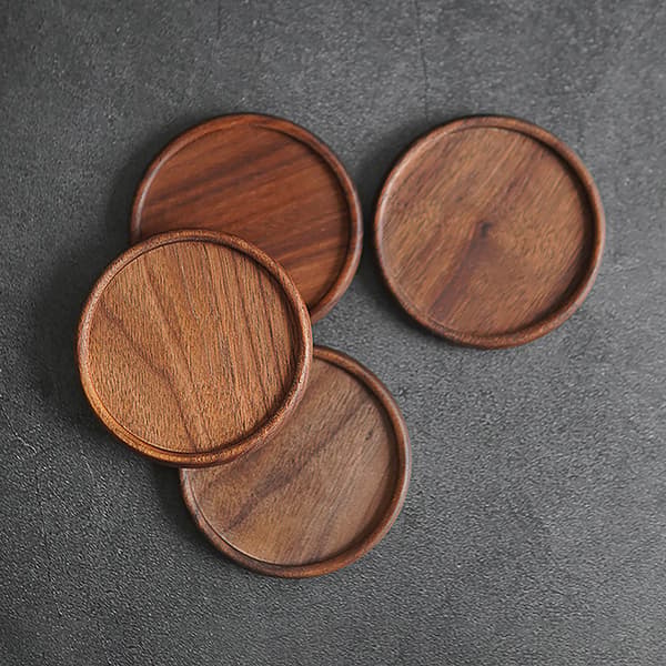 1 ST Träunderlägg Bordsunderlägg Te Kaffekopp Pad 1PCS