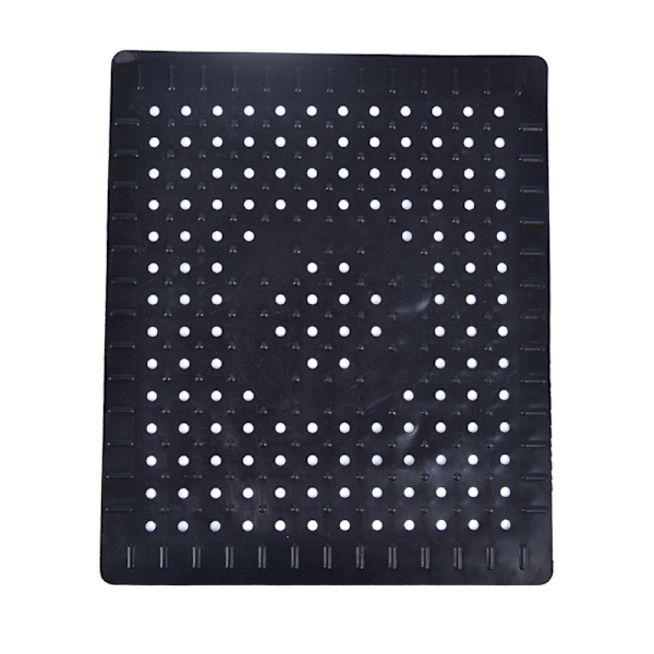 Handfatsmatta Gummi Dish Mat Drainer Non Slip Handfat Protector Liner Square black