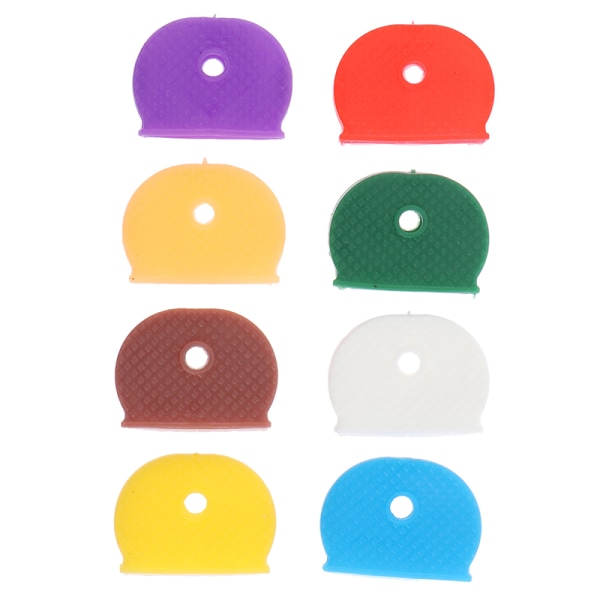 10st Blandade färger Gummi Soft Key Lås Nycklar Cap Key Covers