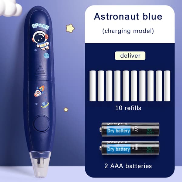 Elektrisk suddgummi pennteckning e knådade suddgummi dark Blue Battery-powered