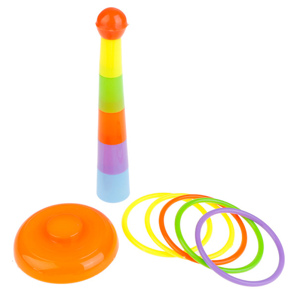 Hoop Ring Toss Plastic Ring Toss Garden Game Pool Toy Outdoor F as the picture one size