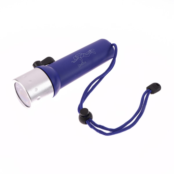 Professionell vattentät undervattensdykning LED-ficklampa Dark blue