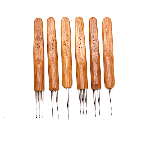 rofeesional Dreadlock Crochet Bamboo Handtag Krok A3
