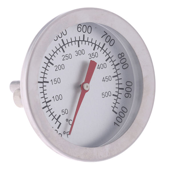 Rostfritt stål BBQ Smoker Pit Grill Bimetall termometer Tem One Size