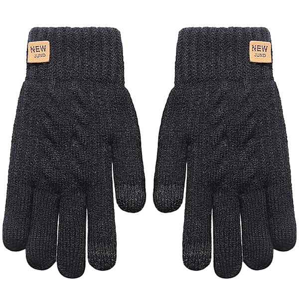 Kashmirhandskar Vintervarma Five Finger vantar utomhus Black