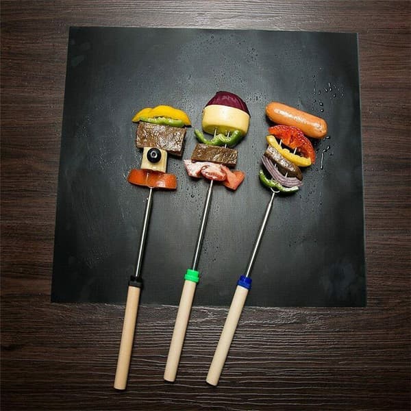 5 st Silikonbakmatta BBQ Matlagning Återanvändbart nonstick-ark 5 PCS