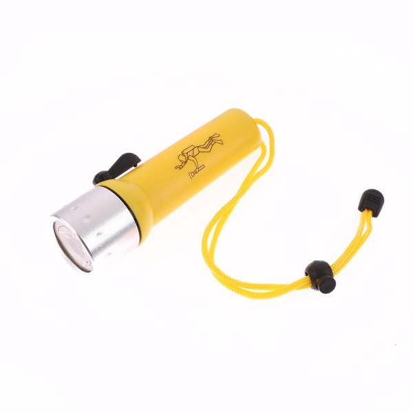 Professionell vattentät undervattensdykning LED-ficklampa Yellow