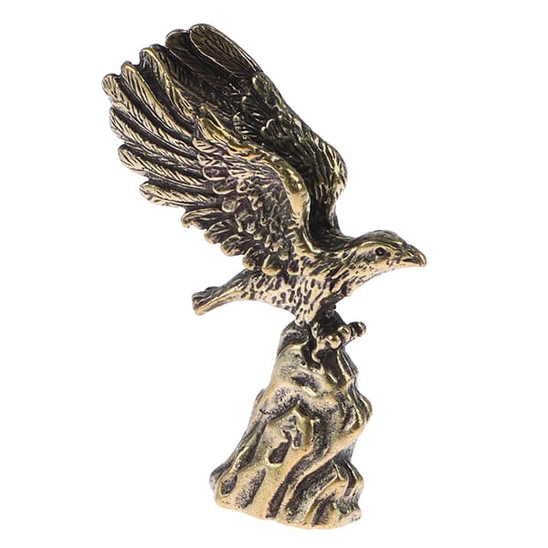1st antik kopparörnstaty små prydnadsföremål djurfigurer