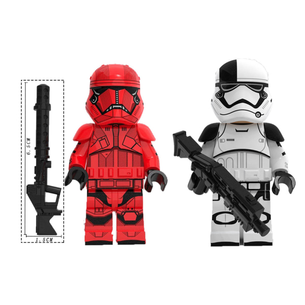 Commander Minifigures Star Wars byggklossar leksaker colour