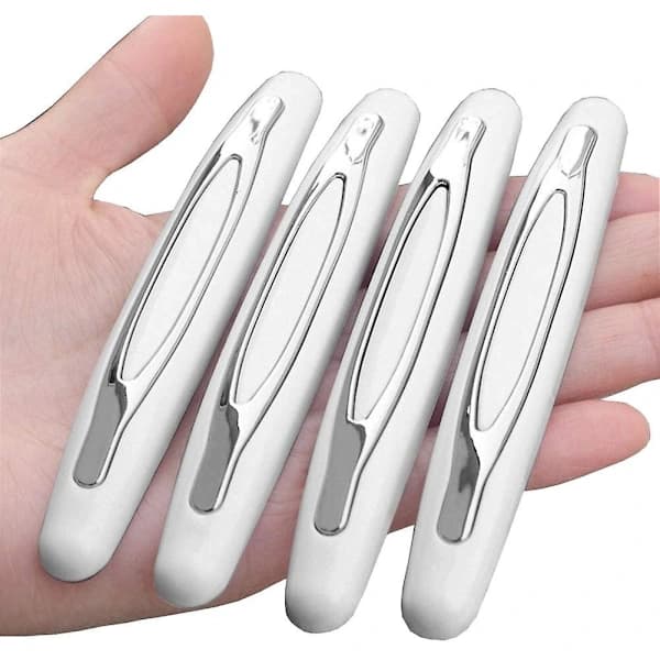 Dörrkantsskydd, Dörrskydd Universal Bil Dörrsida Kantsskydd Dekaler, 4 Stycken Vit