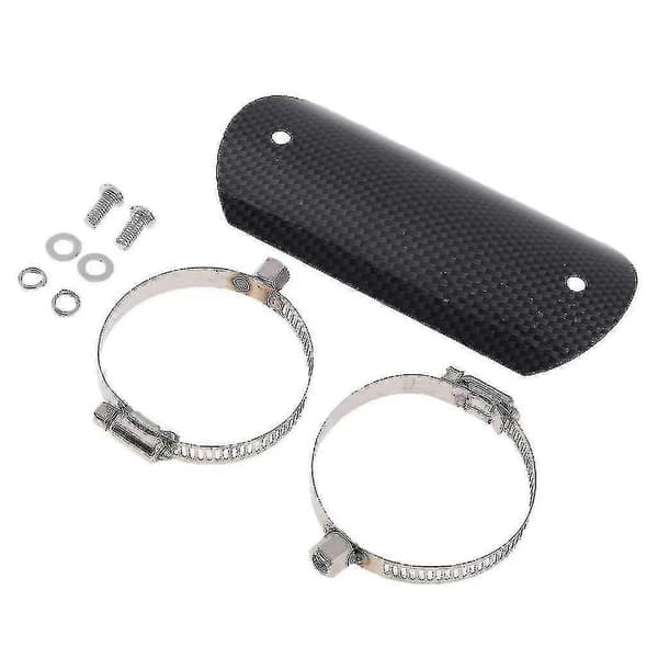 Universal Carbon Fiber Exhaust Pipe Heat Shield Protector (5.5 inch 140mm)