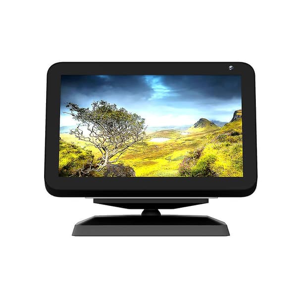 Stabilt Medium Bokhylle Skrivebord Høyttalerstativ for Amazon Echo Show 8 db Hvit White