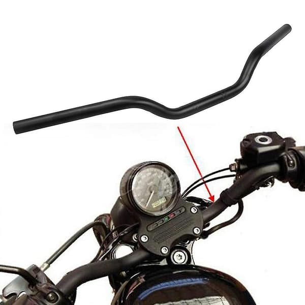 Motorcykelstyr Drag Bars 1 tomme (25 mm) Tracker til Sportster Xl 883 1200 Sort