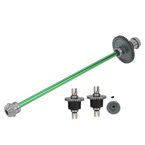 Central Drivaksel Motor Gear Differential Mekanisme Sæt til Wltoys 1/14 RC Bil 144001 Grøn