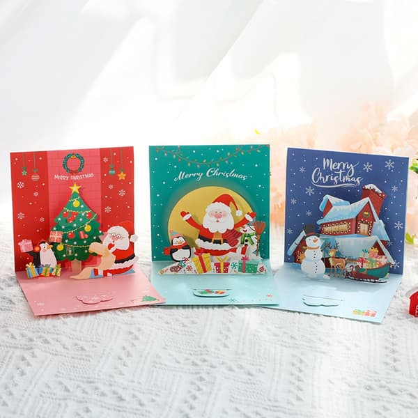 3D Christmas Tree Card, Creative Christmas Gift, Christmas Tree Card